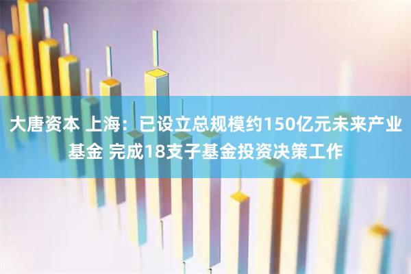 大唐资本 上海：已设立总规模约150亿元未来产业基金 完成18支子基金投资决策工作